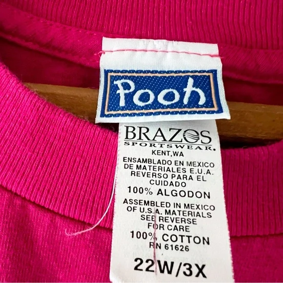 Winnie the Pooh vintage pink graphic tee size 3X - Picture 5 of 5